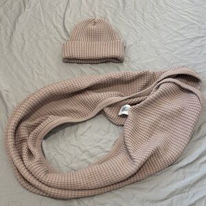 Standard Issue Waffle Knit Beanie and Scarf Set